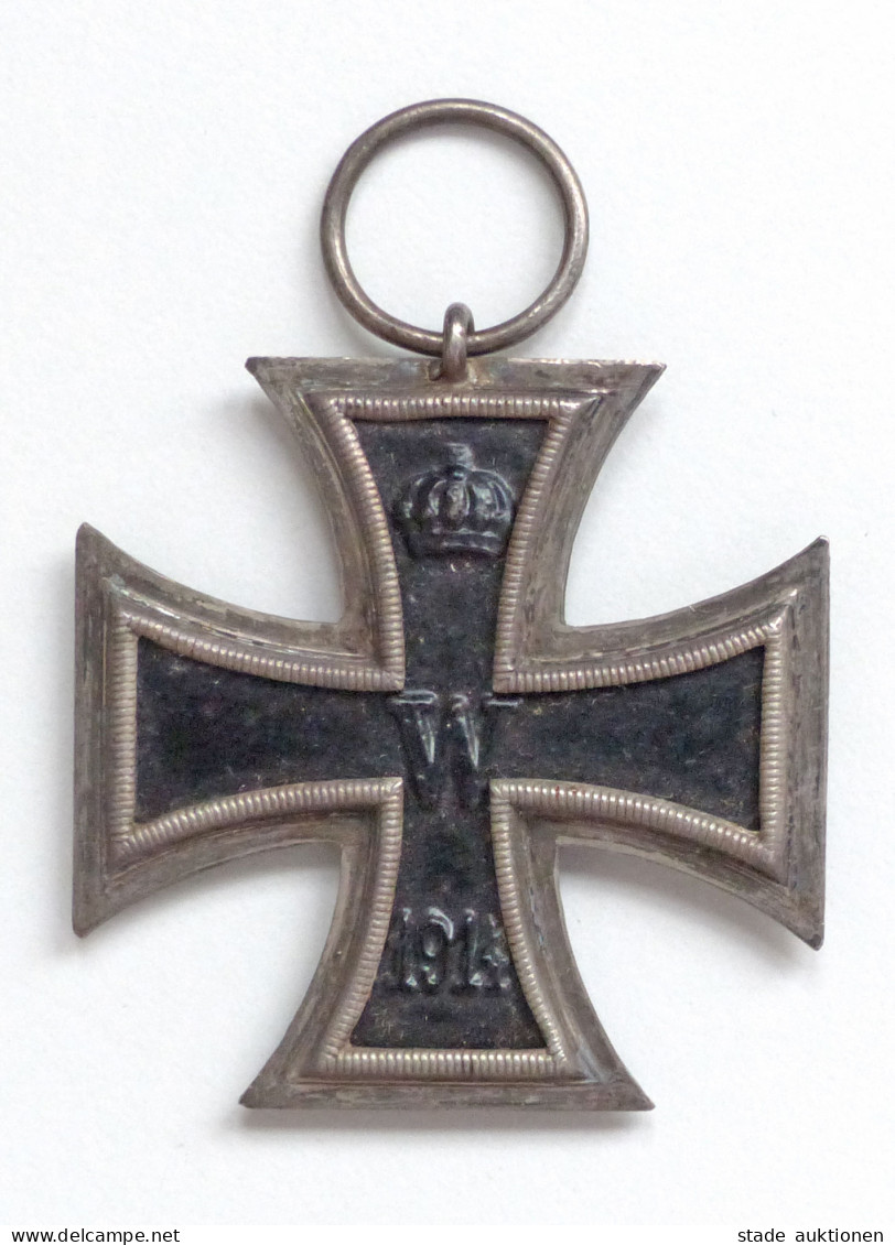 WK I Orden Eisernes Kreuz EK2 1914 Ringpunze Undeutlich Kern Magnetisch - Guerra 1914-18