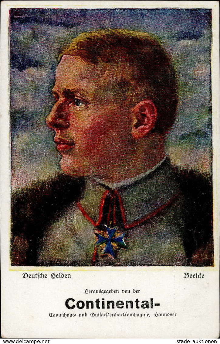 Boelcke, Oswald Jagdflieger Continental-Werbung I-II Publicite - Guerra 1914-18