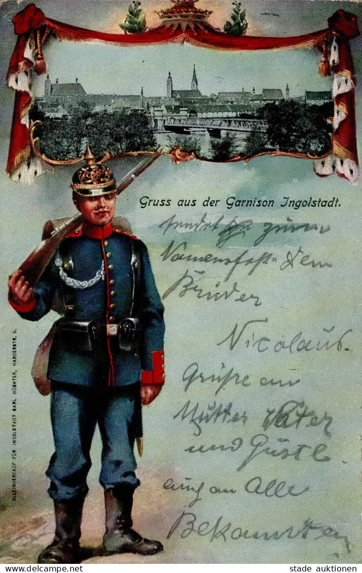 Regiment Ingolstadt Ganison 1908 I-II (Ecken Abgestoßen) - Regimientos