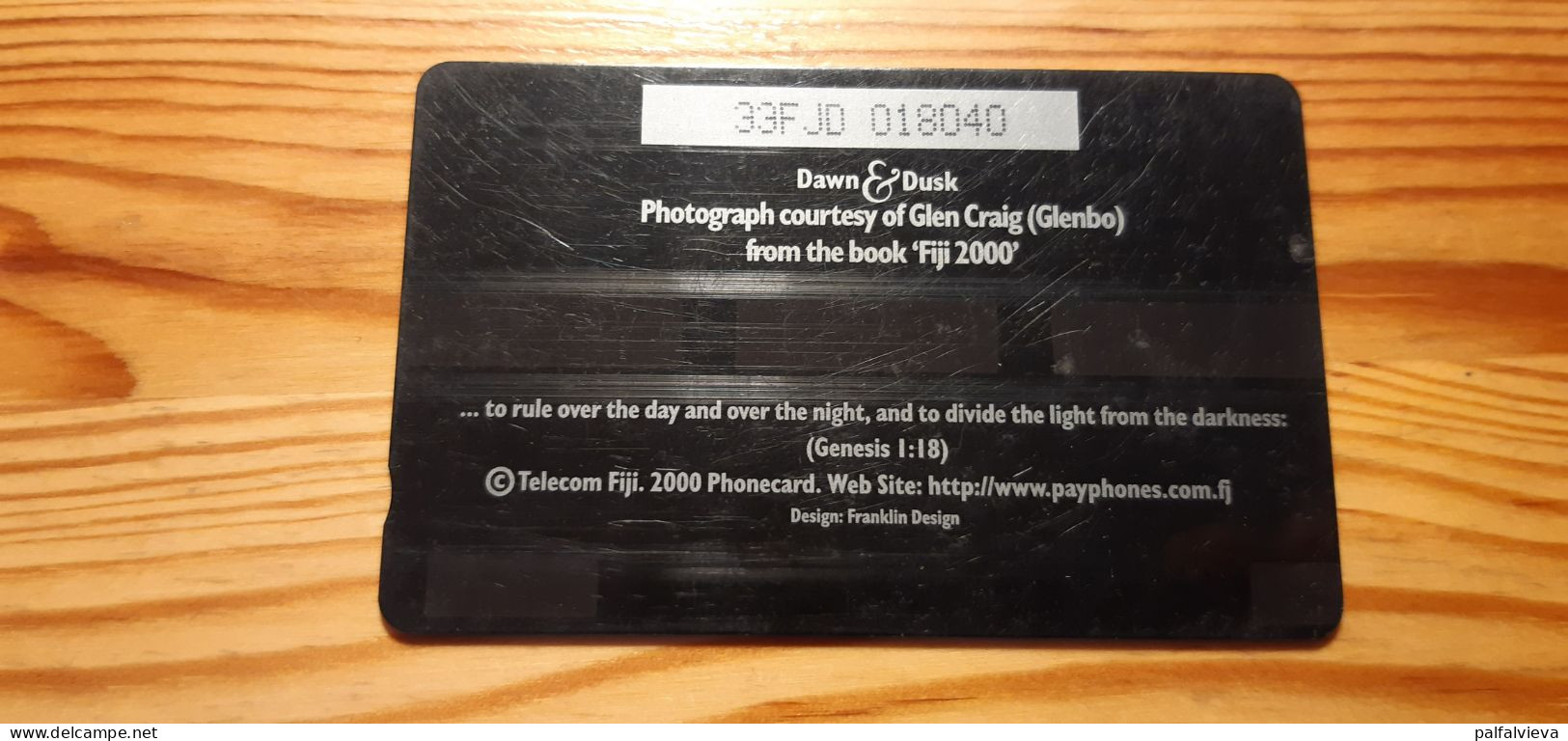 Phonecard Fiji, Telecom Fiji 33FJD - Sunset - Fiji