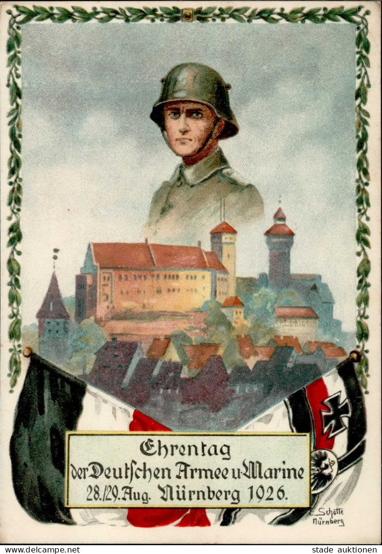 Zwischenkriegszeit Nürnberg Ehrentag Der Deutschen Armee Und Marine 1926 Sign. Schotte I-II - History