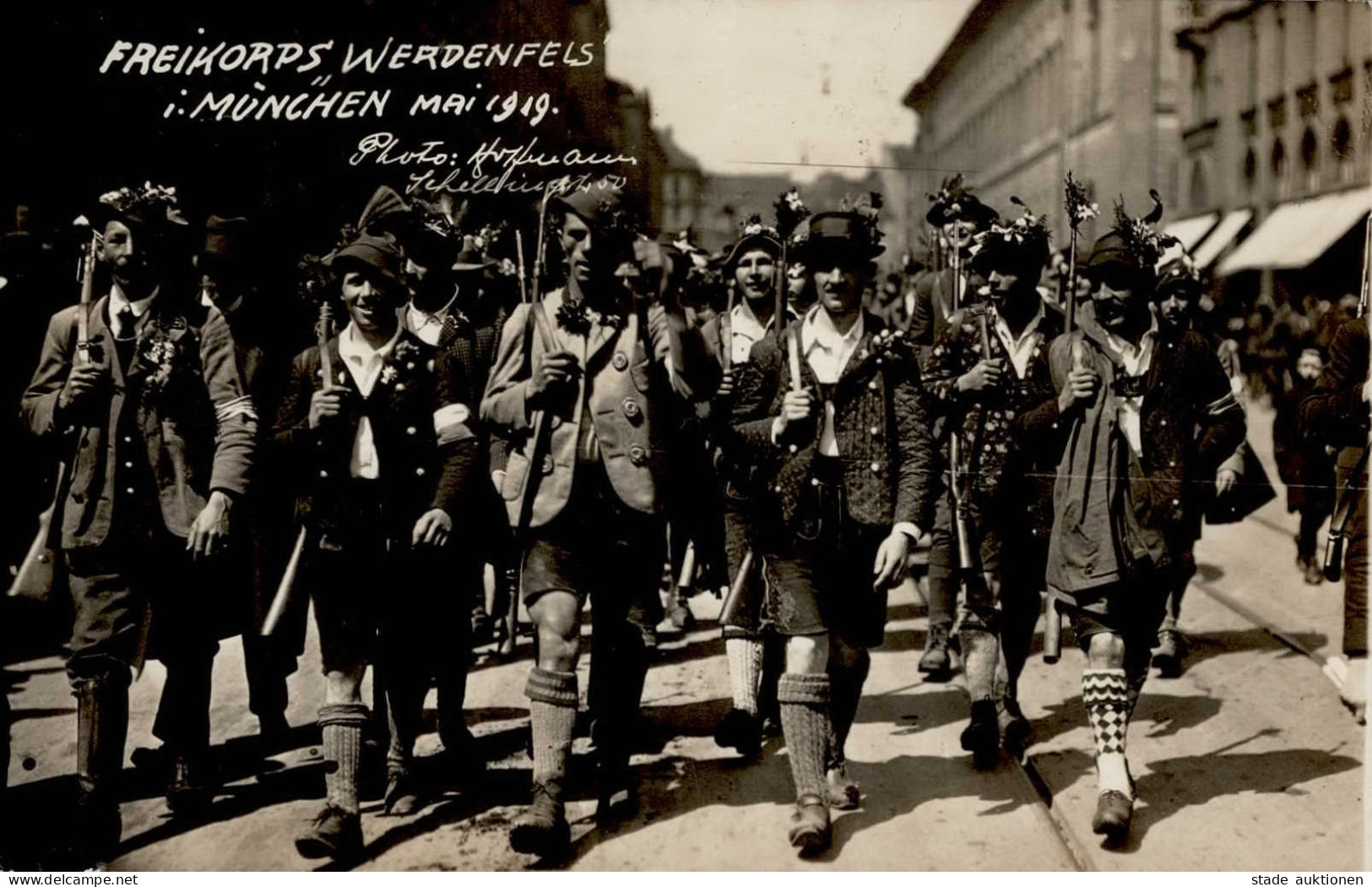Zwischenkriegszeit München Freikorps Werdenfels 1919 PH I-II - Historia