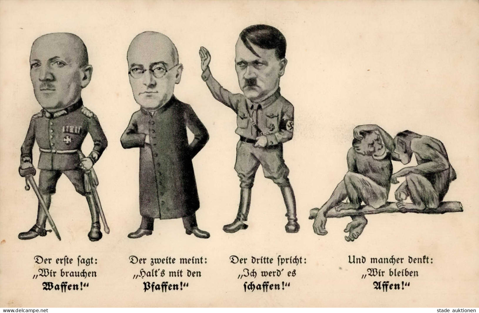 Propaganda WK II - ANTI-Propaganda Mit Hitler I-II - Guerre 1939-45