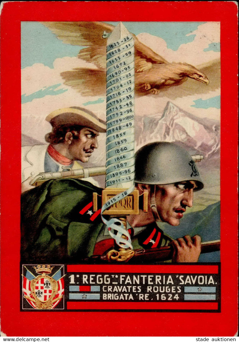 Propaganda WK II - ITALIEN 1.REGG. FANTERIA SAVOIA 1940 I-II - Guerre 1939-45