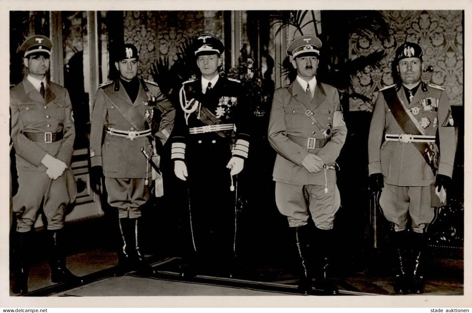 MUSSOLINI-HITLER WK II - PH It. 15 Ehrung Der Faschistischen Gefallenen Im Palazzo Littorio I - Personnages