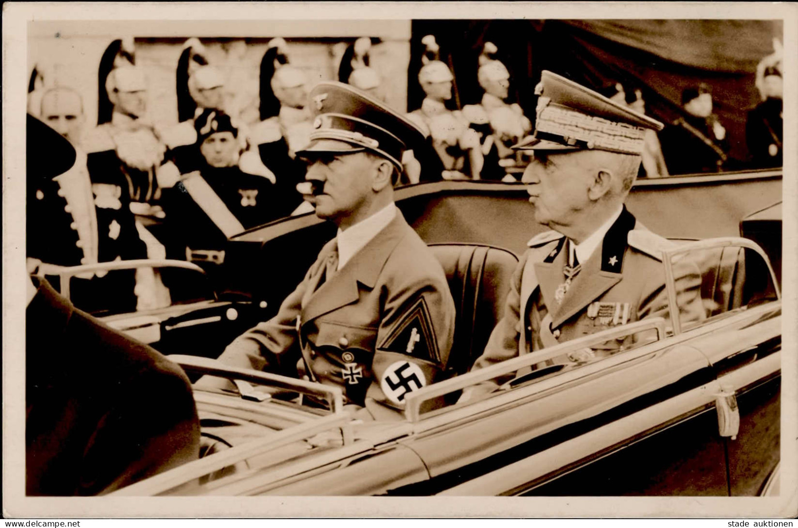MUSSOLINI-HITLER WK II - PH It.24 Truppenparade ROM S-o 1938 I - Personnages