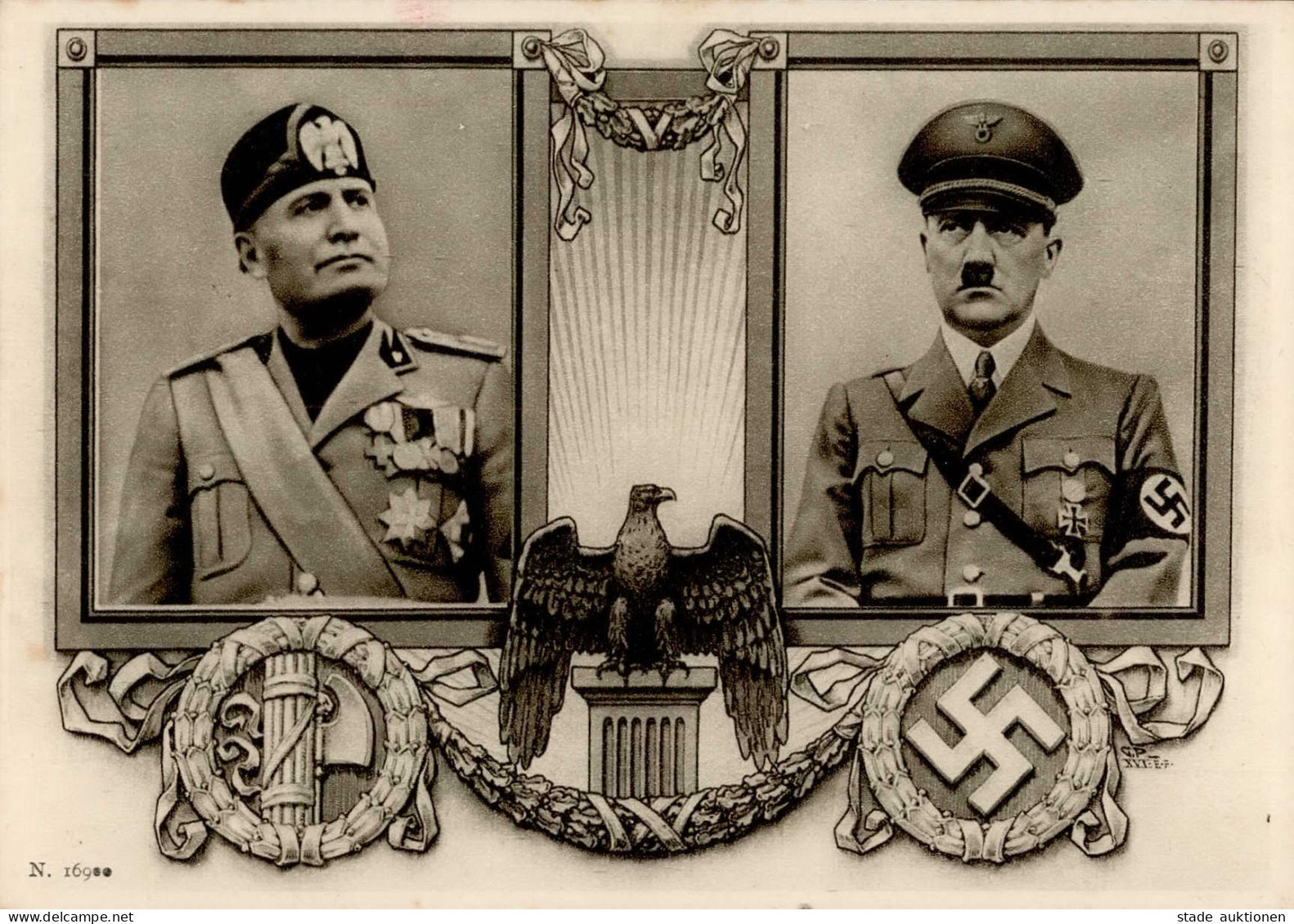 MUSSOLINI-HITLER WK II - S-o ROM 1938 I-II - Personajes