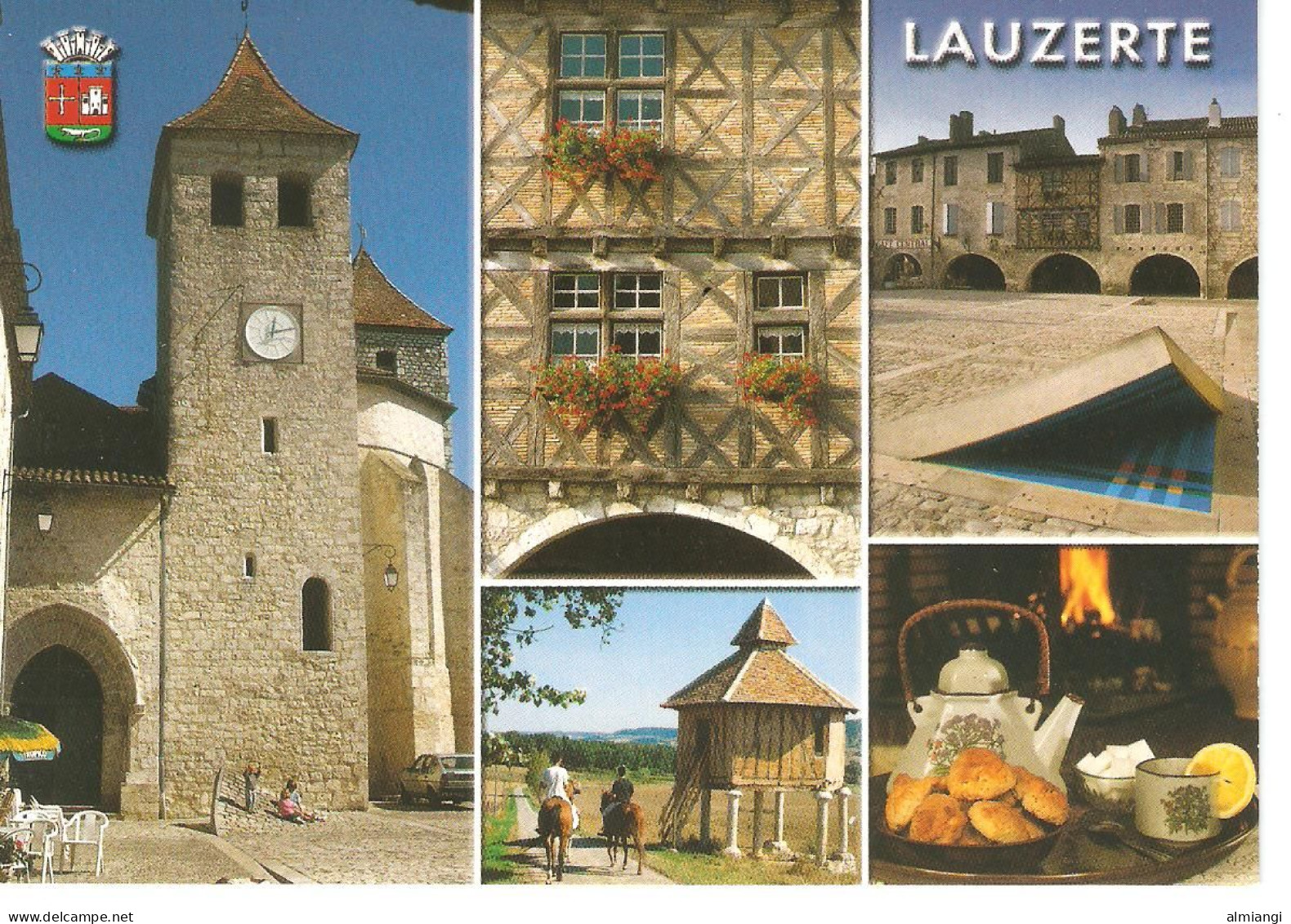 LAUZERTE - "La Tolède Quercynoise" - Multivues (église St-Barthélémy, Maison De Vassal, Pigeonnier Etc) - Lauzerte
