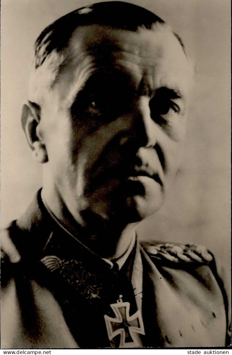 Ritterkreuzträger Paulus, Friedrich Generalfeldmarschall UNTERSCHRIFT Aud Fotokarte (keine AK-Einteilung) - War 1939-45