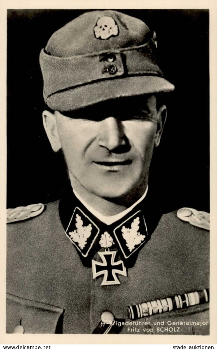 Ritterkreuzträger WK II - R 224 SS-Brigadeführer U. Generalmajor Fritz Von SCHOLZ I - Weltkrieg 1939-45