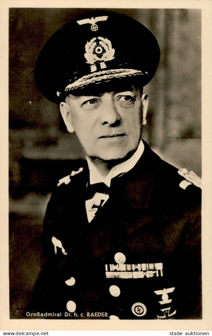 Ritterkreuzträger Dr. H.c. Raeder Großadmiral PH 355b I- - Guerra 1939-45