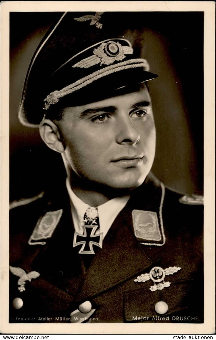 Ritterkreuzträger Druschel, Alfred Major PH R103 I- - Weltkrieg 1939-45