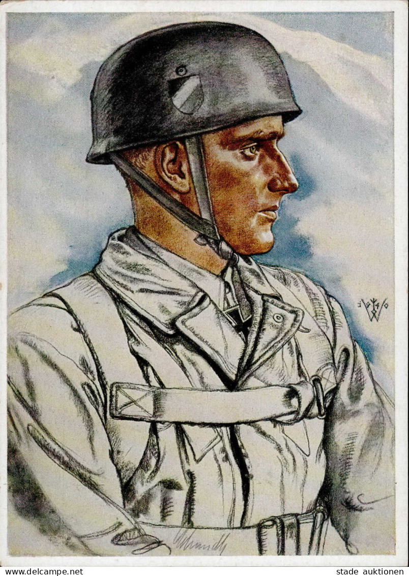 Willrich, Wolfgang Fallschirmjäger Oberleutnant Schmidt Sign. I- - Willrich