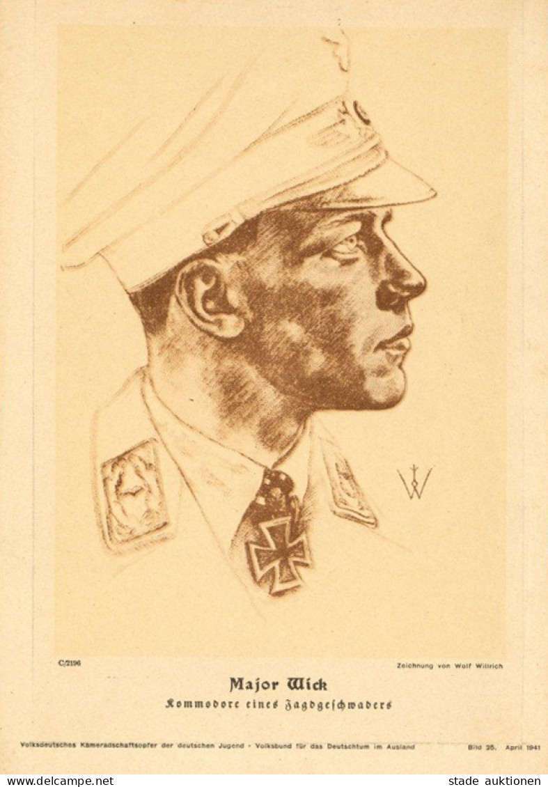 VDA Major Wick Bild 25 April 1941 I-II - Guerra 1939-45