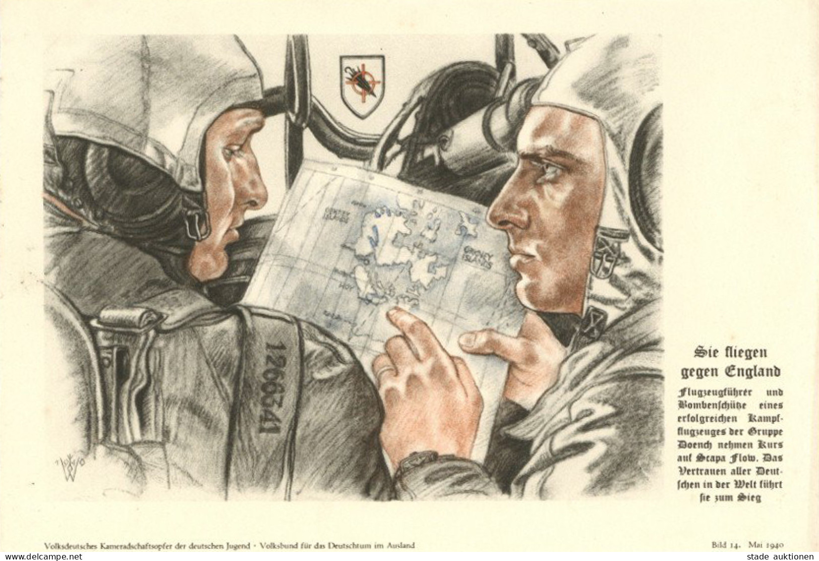 VDA Sie Fliegen Gegen England Bild 14 Mai 1940 I-II - Guerre 1939-45