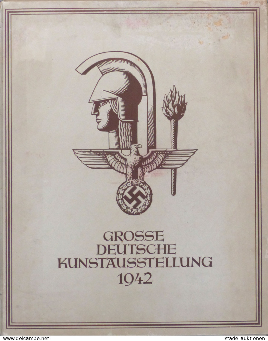 HDK Mappe Mit 16 Gemälden Und 4 Plastiken Aus Der Grossen Deutschen Kunstausstellung 1942 Im Haus Der Deutschen Kunst Zu - Weltkrieg 1939-45