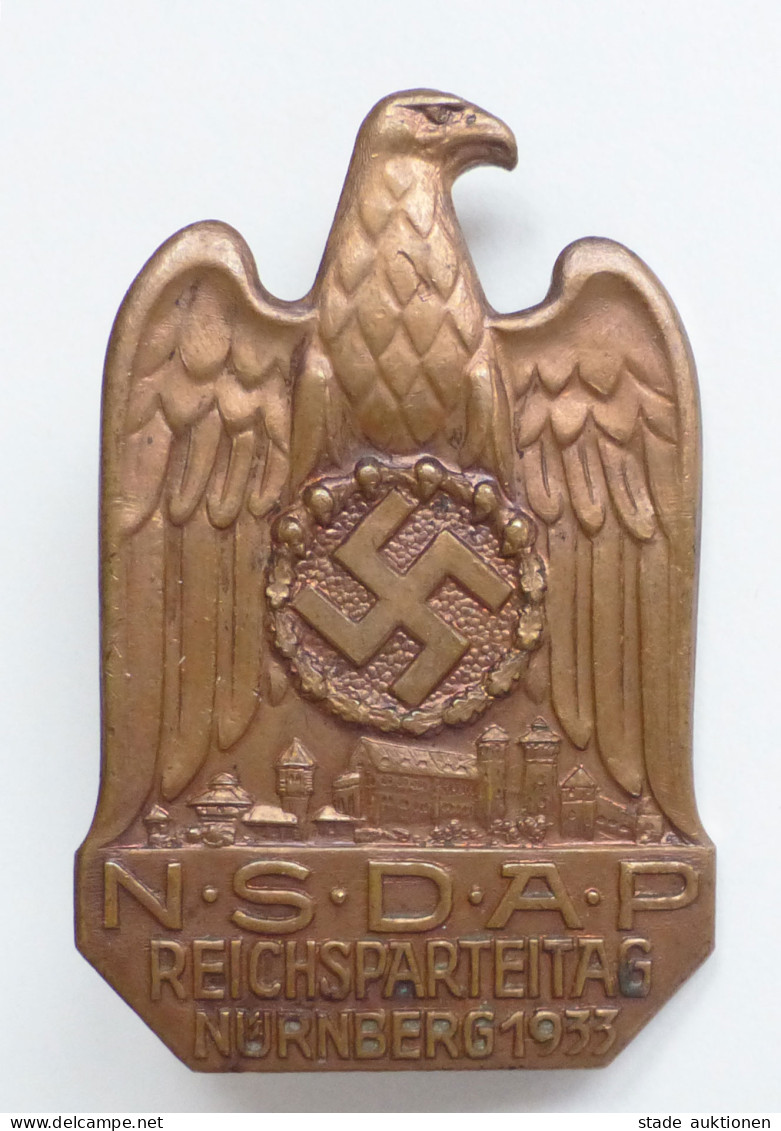 Reichsparteitag WK II Nürnberg (8500) 1933 Ausführung In Bronze - Weltkrieg 1939-45