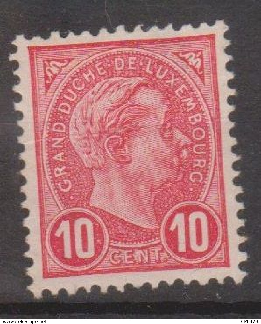 Luxembourg N° 73 Avec Charnière - 1895 Adolphe Right-hand Side