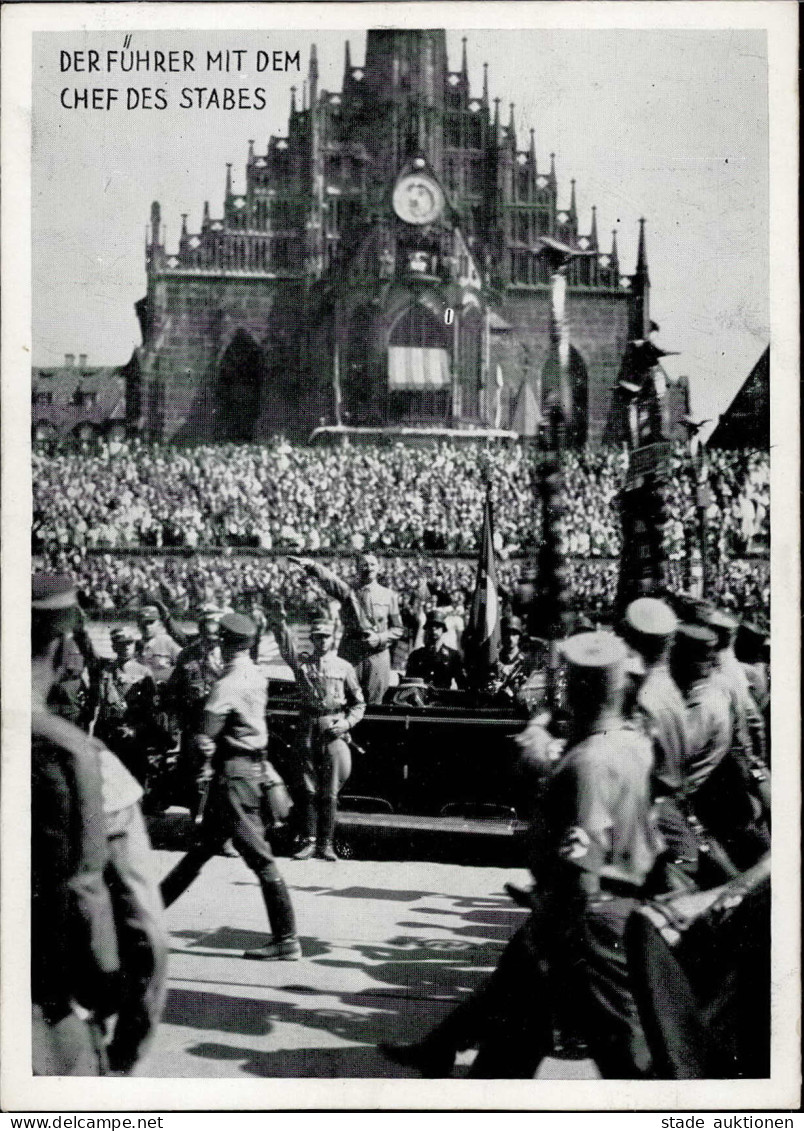 REICHSPARTEITAG NÜRNBERG 1934 WK II - Der Führer Mit Dem Chef Des Stabes I - Guerra 1939-45