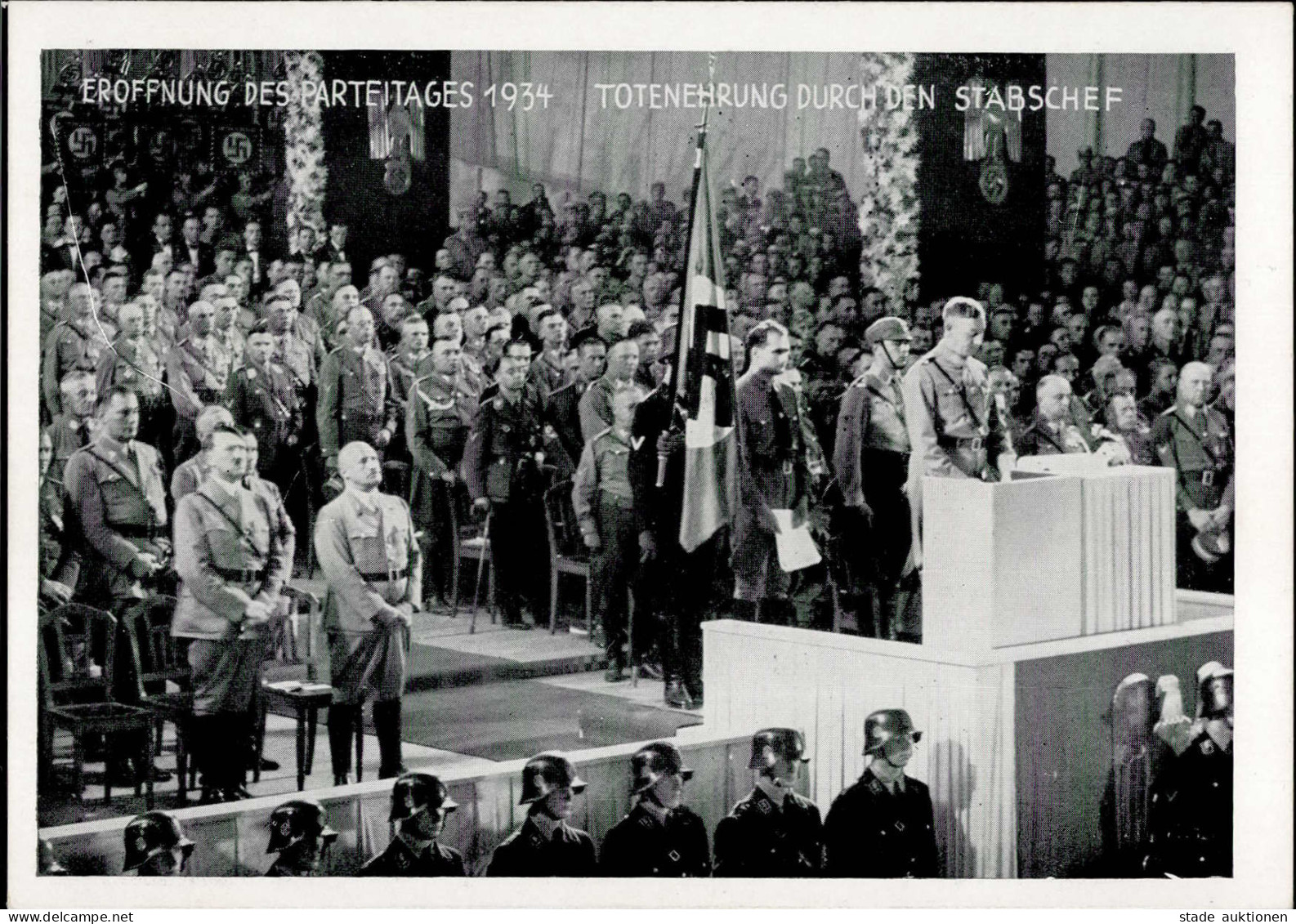 REICHSPARTEITAG NÜRNBERG 1934 WK II - TOTENEHRUNG Durch Den STABSCHEF I - Guerre 1939-45