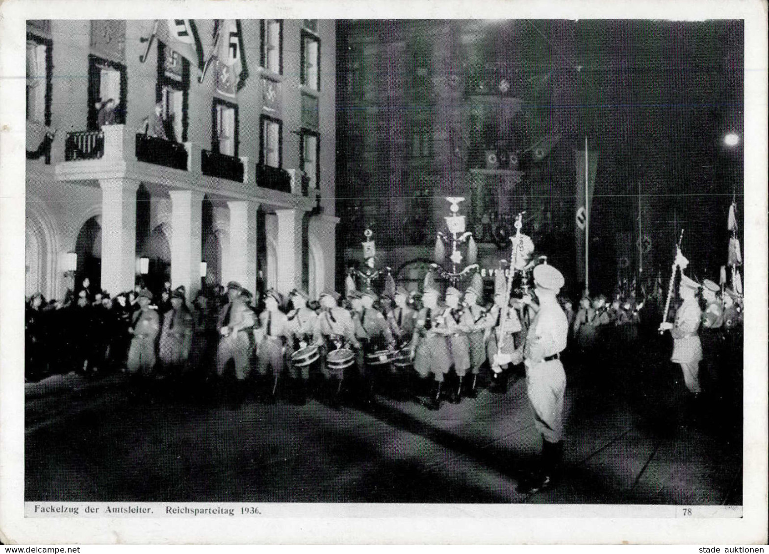 REICHSPARTEITAG NÜRNBERG 1936 WK II - Intra 78 Fackelzug Der Amtsleiter S-o I - War 1939-45