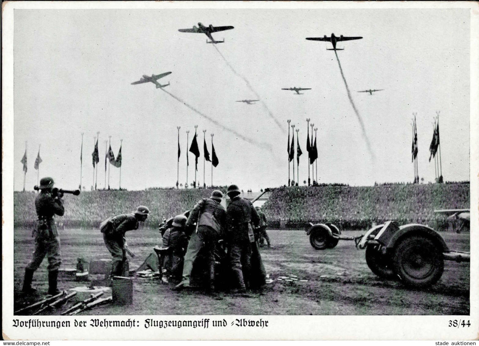 REICHSPARTEITAG NÜRNBERG 1938 WK II - Zerreiss 38/44 Vorführungen Der Wehrmacht - Flugzeugangriff Und Abwehr I - War 1939-45