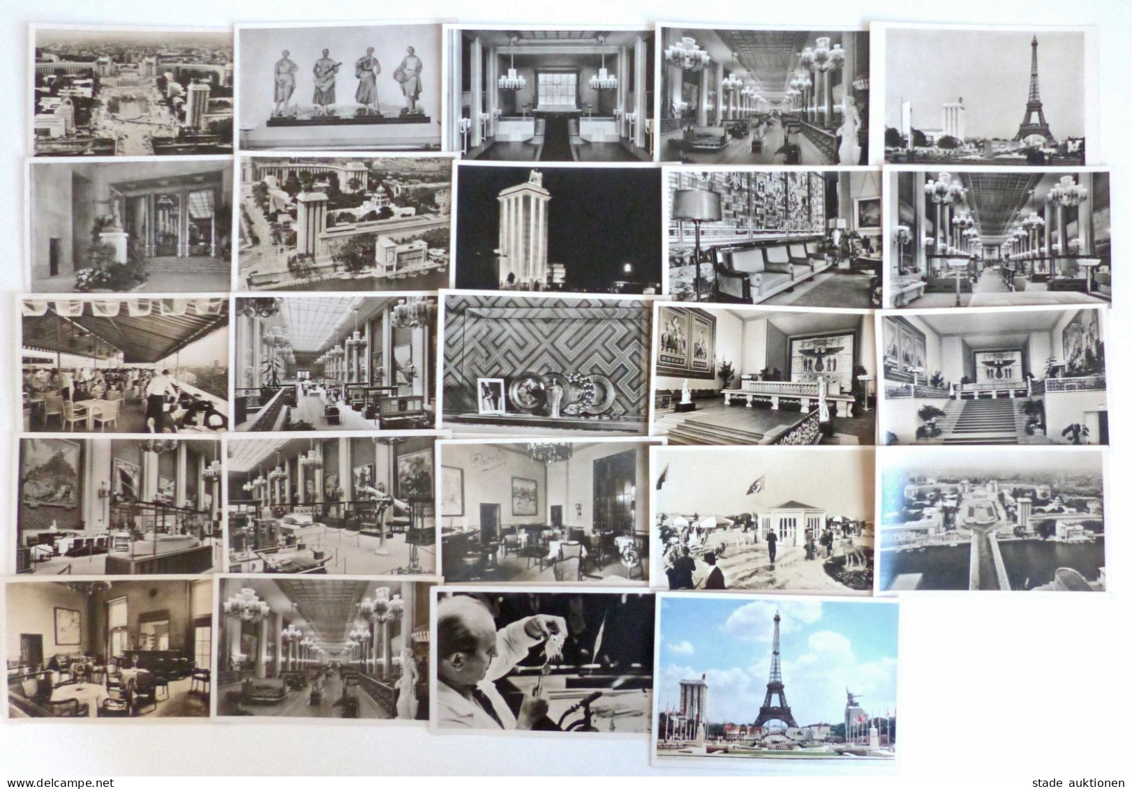 PARIS WK II - 51 Versch. Nummerierte PHOTO-HOFFMANN-Ak Aus Serie EXPO PARIS 1937 Das DEUTSCHE HAUS  Seltenes Angebot! In - Guerra 1939-45