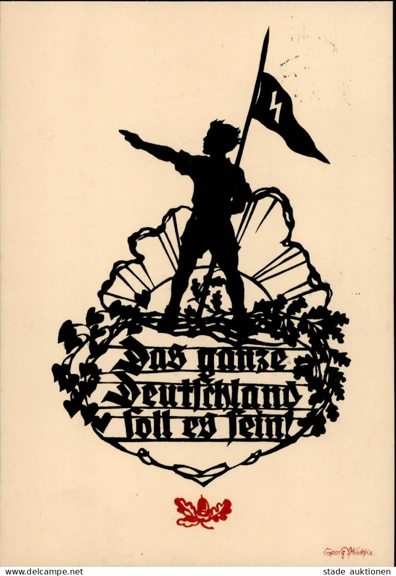 HITLERJUGEND WK II - Scherenschnitt JUNGVOLK Das Ganze Deutschland Soll Es Sein I - Weltkrieg 1939-45