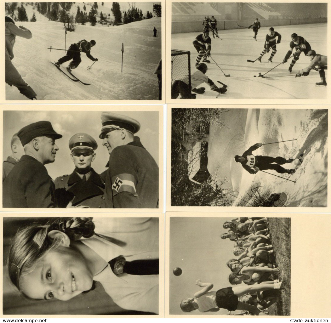 WK II HJ 6 AK Winterkampfspiele In Garmisch-Partenkirchen 1941 I- - Guerra 1939-45