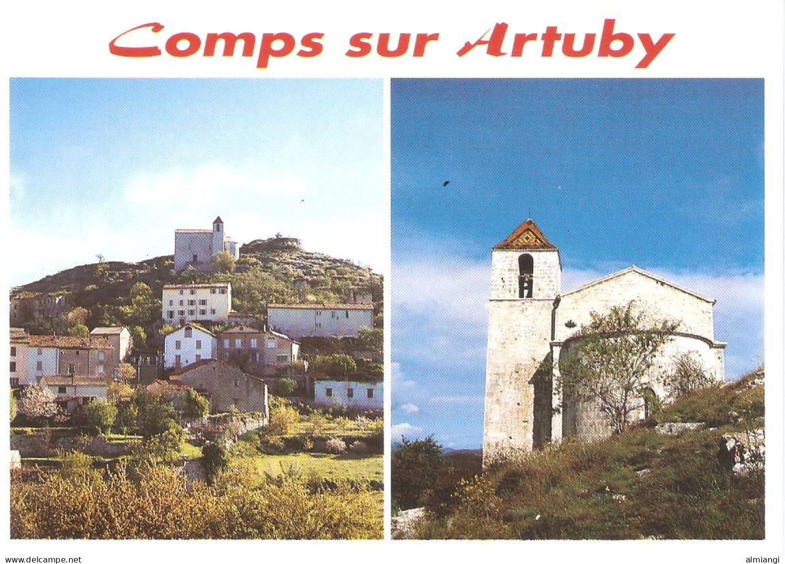 COMPS-SUR-ARTUBY, Le Village, L'église - "Lumière Et Beauté Du Verdon" - Comps-sur-Artuby