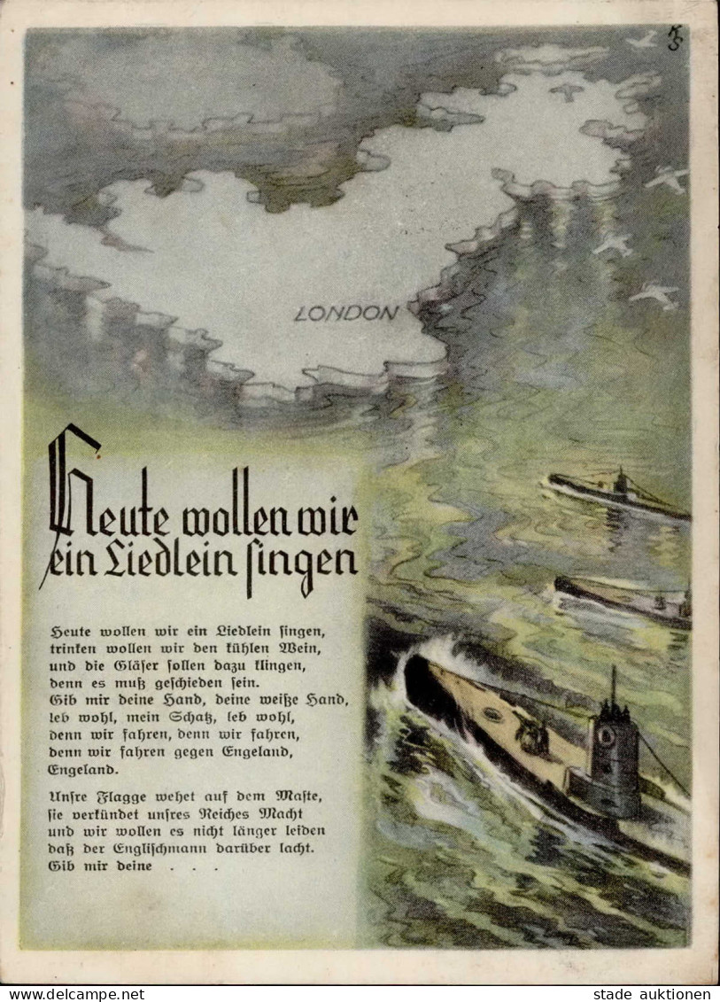 Soldatenlieder Heute Wollen Wir Ein Liedlein Singen U-Boote I-II - War 1939-45