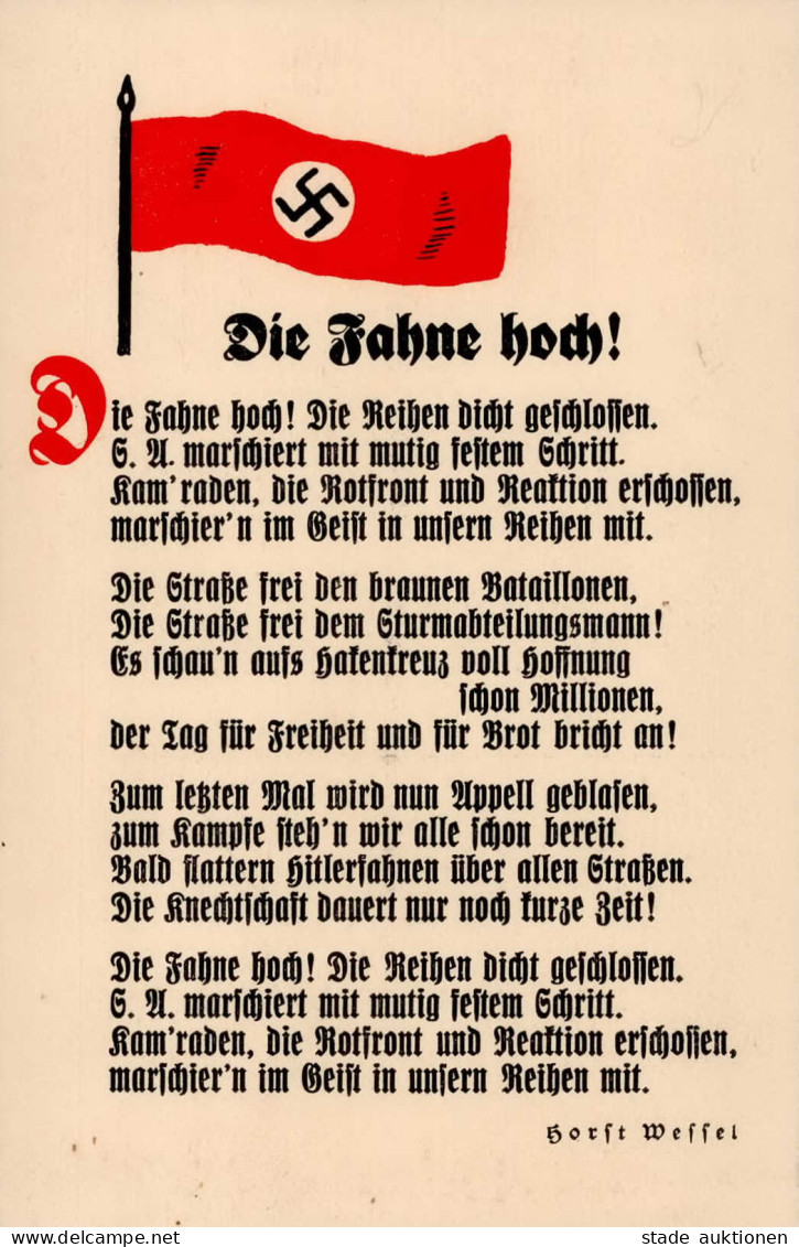 Soldatenlieder WK II Die Fahne Hoch Wessel, Horst I- - War 1939-45