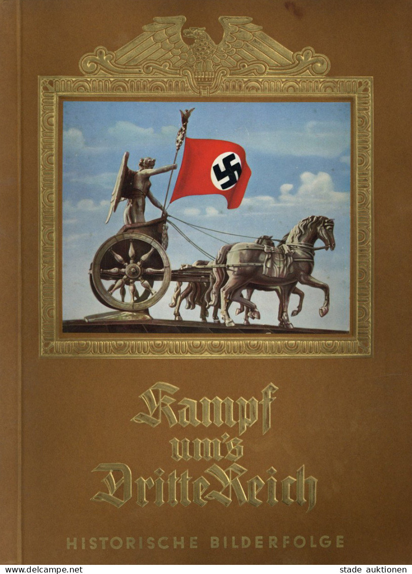 Sammelbild-Album Kampf Ums Dritte Reich Eine Historische Bilderfolge 1933, Hrsg. Cigaretten-Bilderdienst Altona-Bahrenfe - Guerra 1939-45