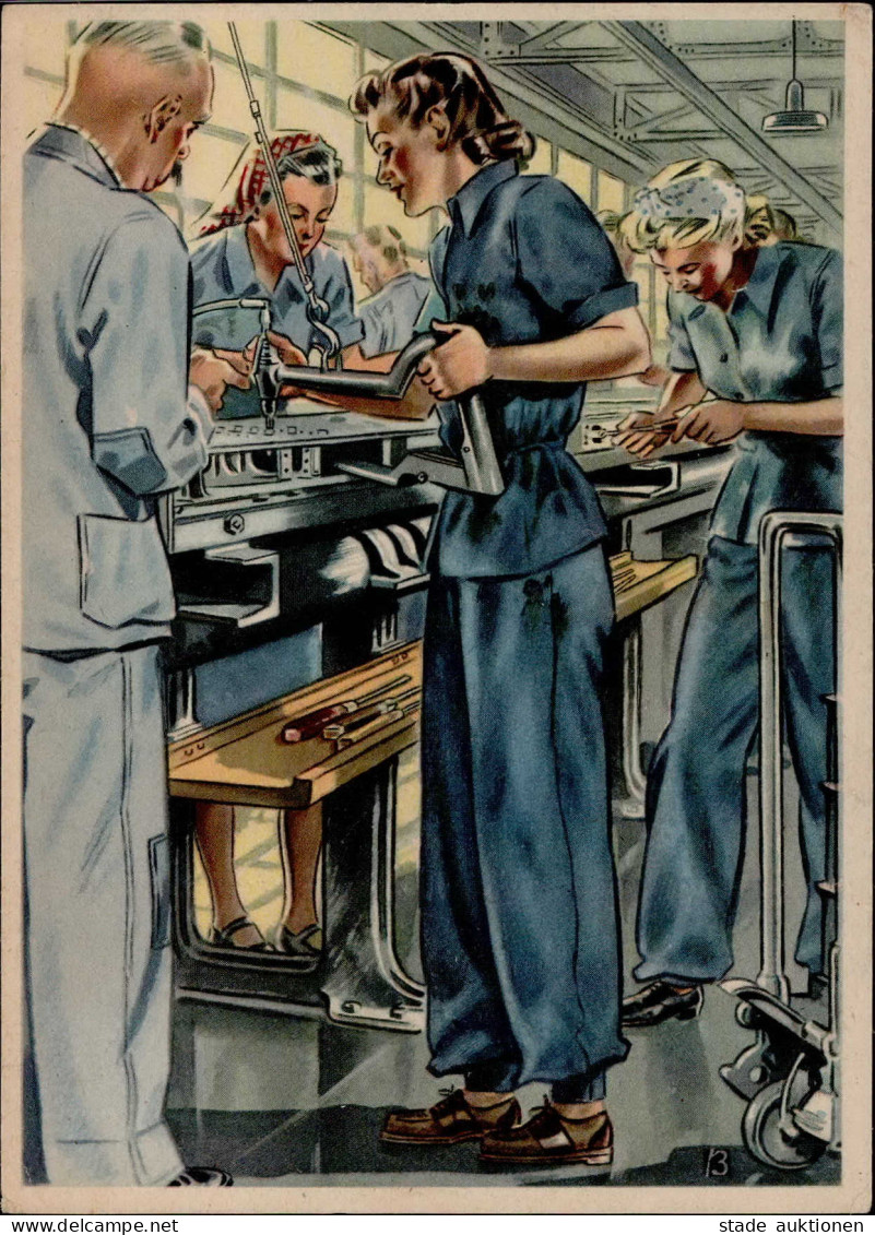 WK II Frauen Schaffen Für Euch Maschinenfabrik I-II Femmes - War 1939-45