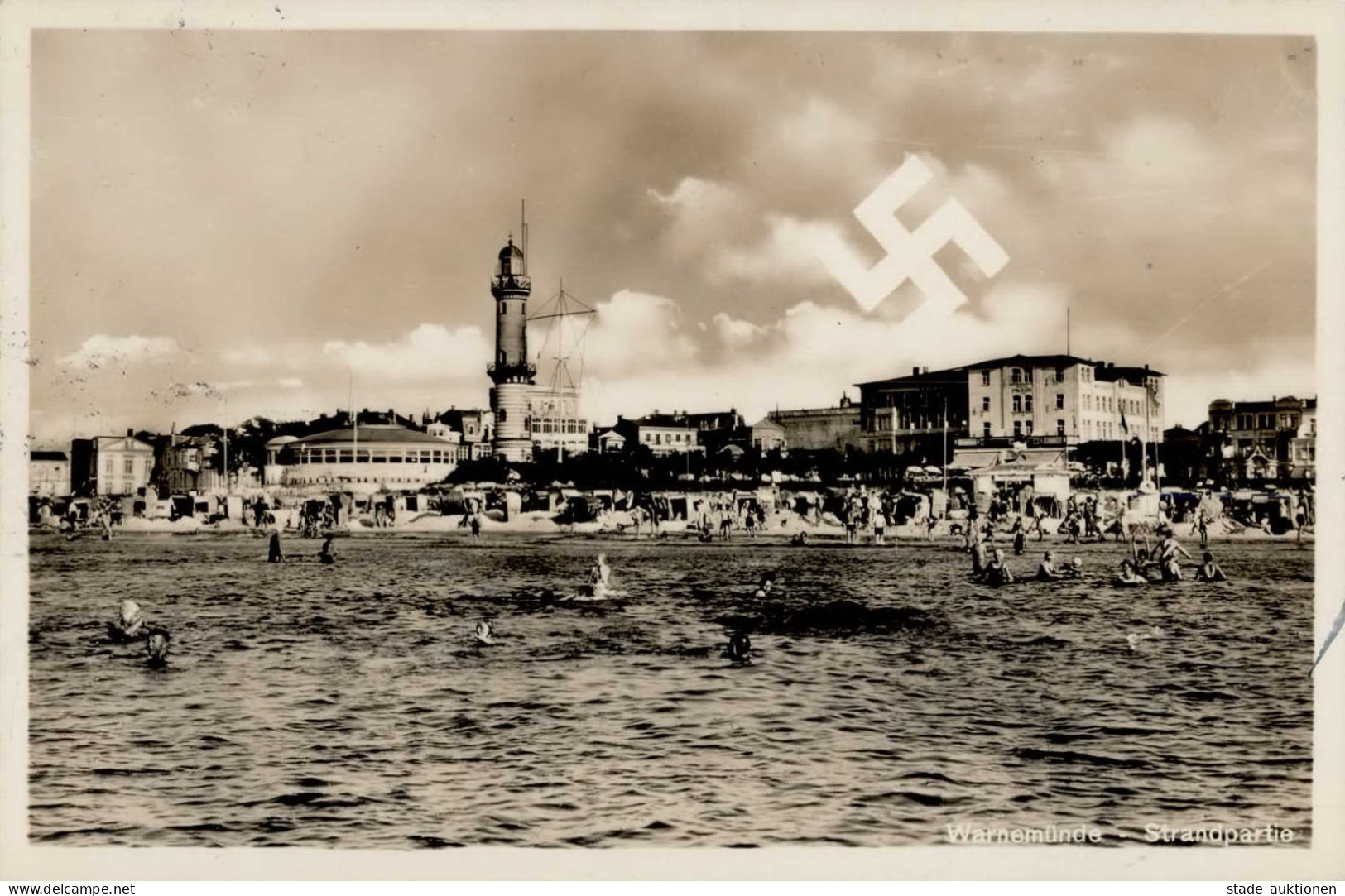 Aufgehende Sonne WK II - WARNEMÜNDE STURM 14/90 1932 I-II - Guerra 1939-45