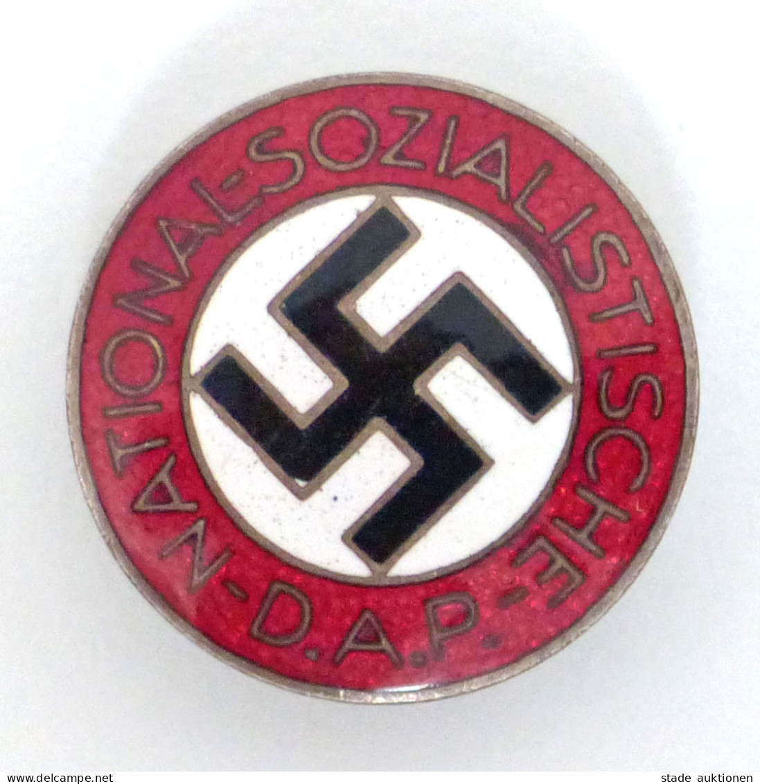 WK II NSDAP Mitgliedsabzeichen Knopflochversion RZM M1/34 - War 1939-45