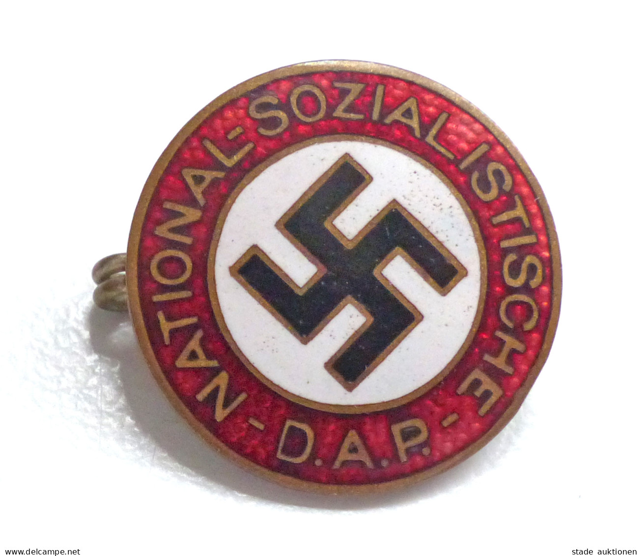 WK II NSDAP Mitgliedsabzeichen Mit Anstecknadel RZM 44 - Weltkrieg 1939-45