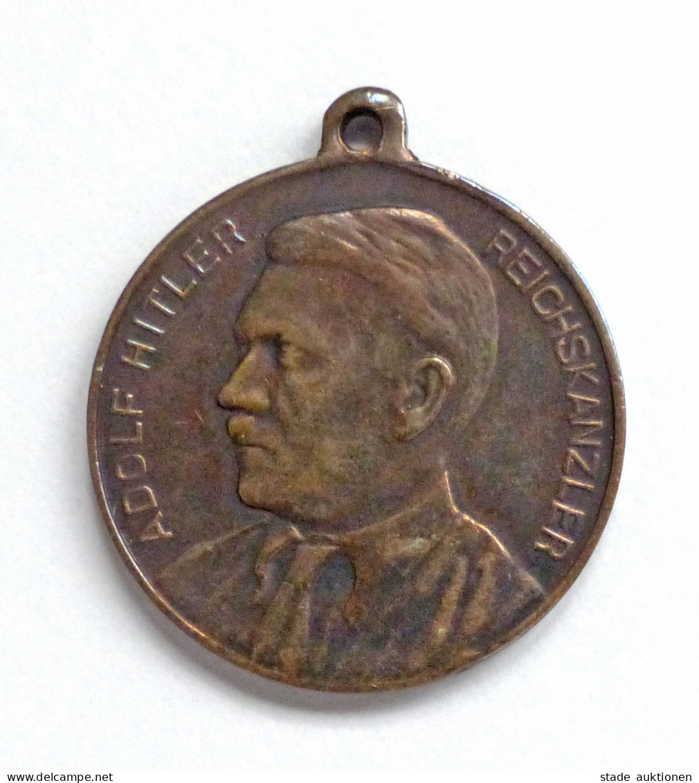 WK II Orden Anhänger (Bronze) Zur Erinnerung An Den Parteitag In Nürnberg 1933, 16mm Durchm. - Guerre 1939-45