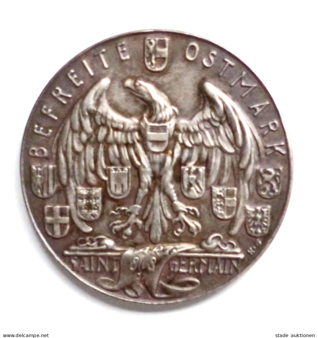 WK II Orden Gedenk Medaille (Feinsilber 19,5 G.) Auf Die Befreite Ostmark 1938, 35 Mm Durchm. - War 1939-45