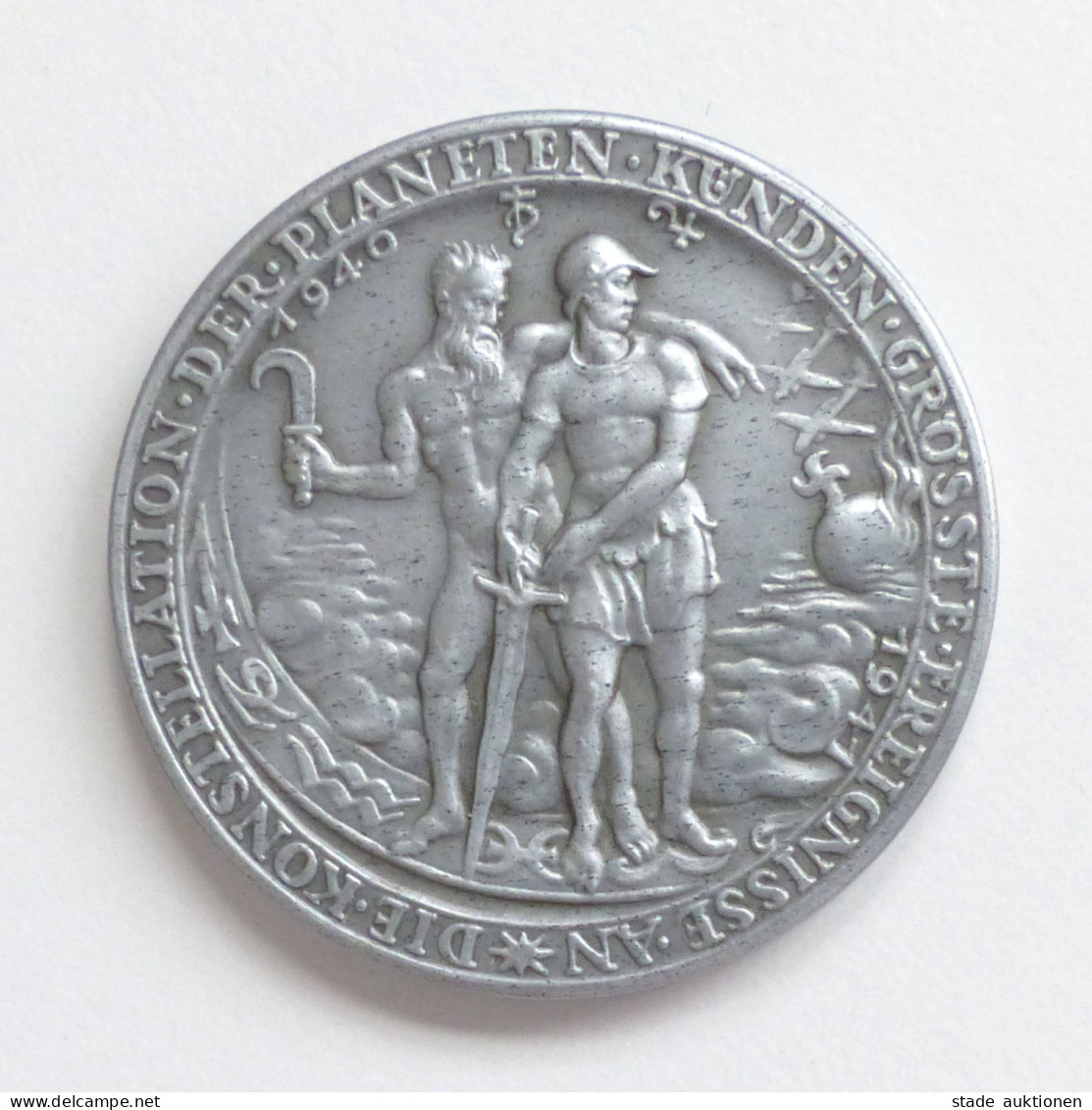 WK II Orden Gedenk Medaille (Ku.-Ni.) Die Konstellation Der Planeten Künden Große Ereignisse An Kepler-Karl Der Große-Ad - Guerra 1939-45