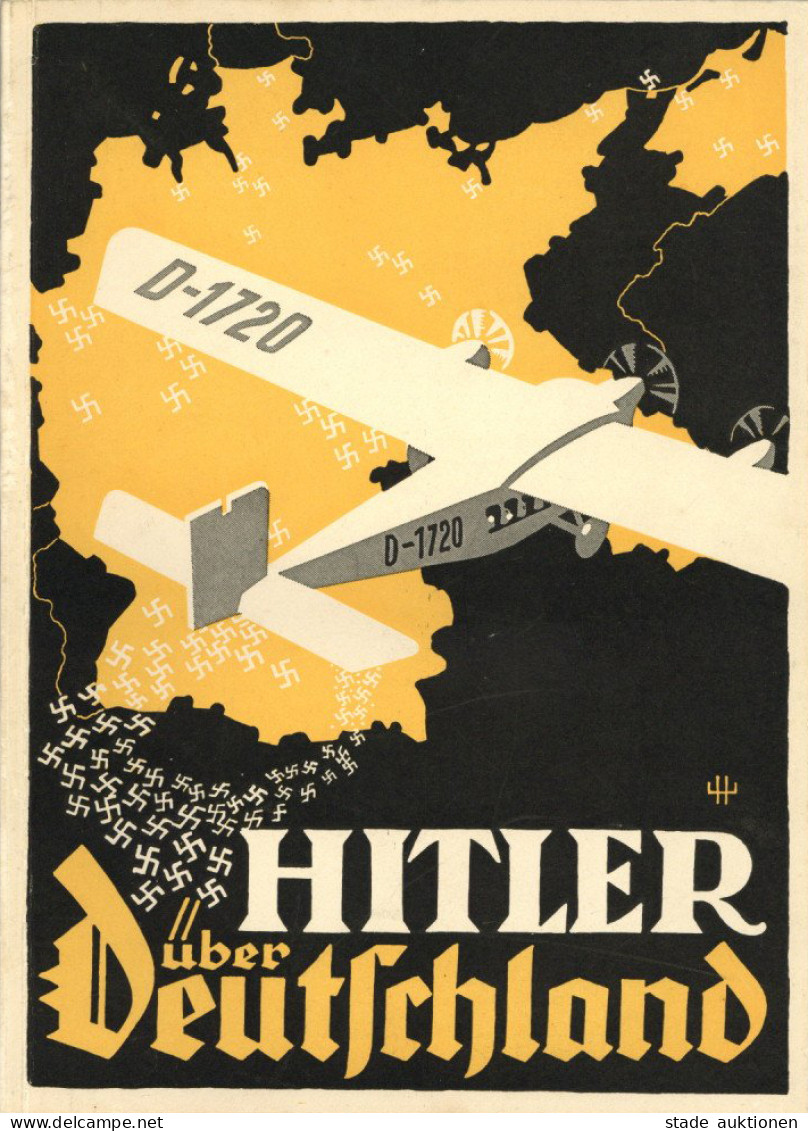 Buch WK II Hitler über Deutschland Von Heinrich Hoffmann Verlag Eher Nachf. GmbH München 1932, 89 Seiten Sehr Viele Bild - 5. Zeit Der Weltkriege