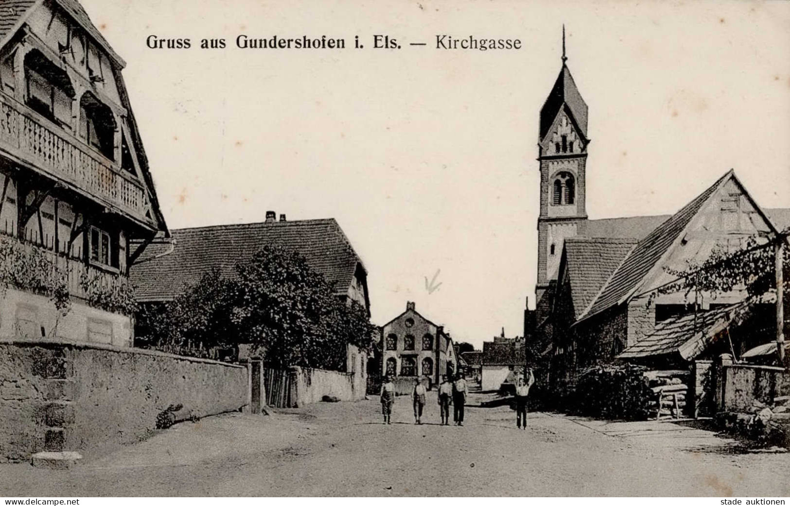 Synagoge Gundershofen / Elsass I-II Synagogue - Jewish