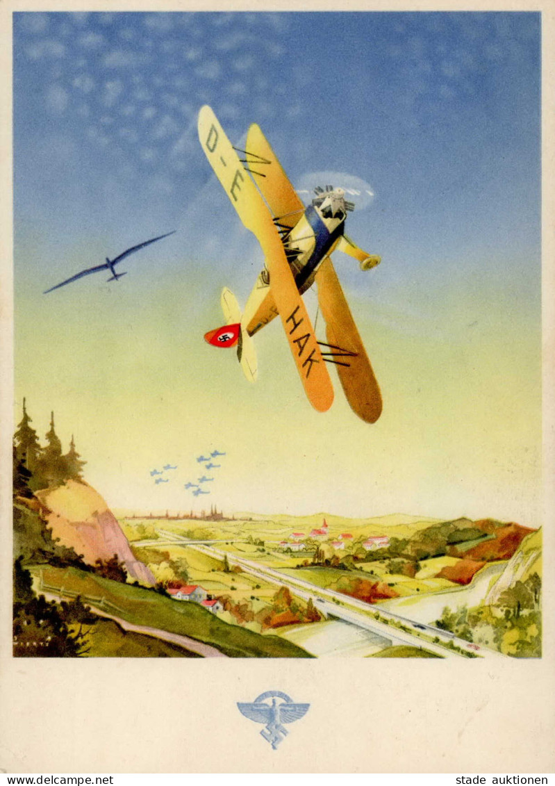 3. Reich Privatpostkarte Ganzsache Hansd-Grade-Erinnerungstag Flugtag Magdeburg 1938 I-II - Altri & Non Classificati