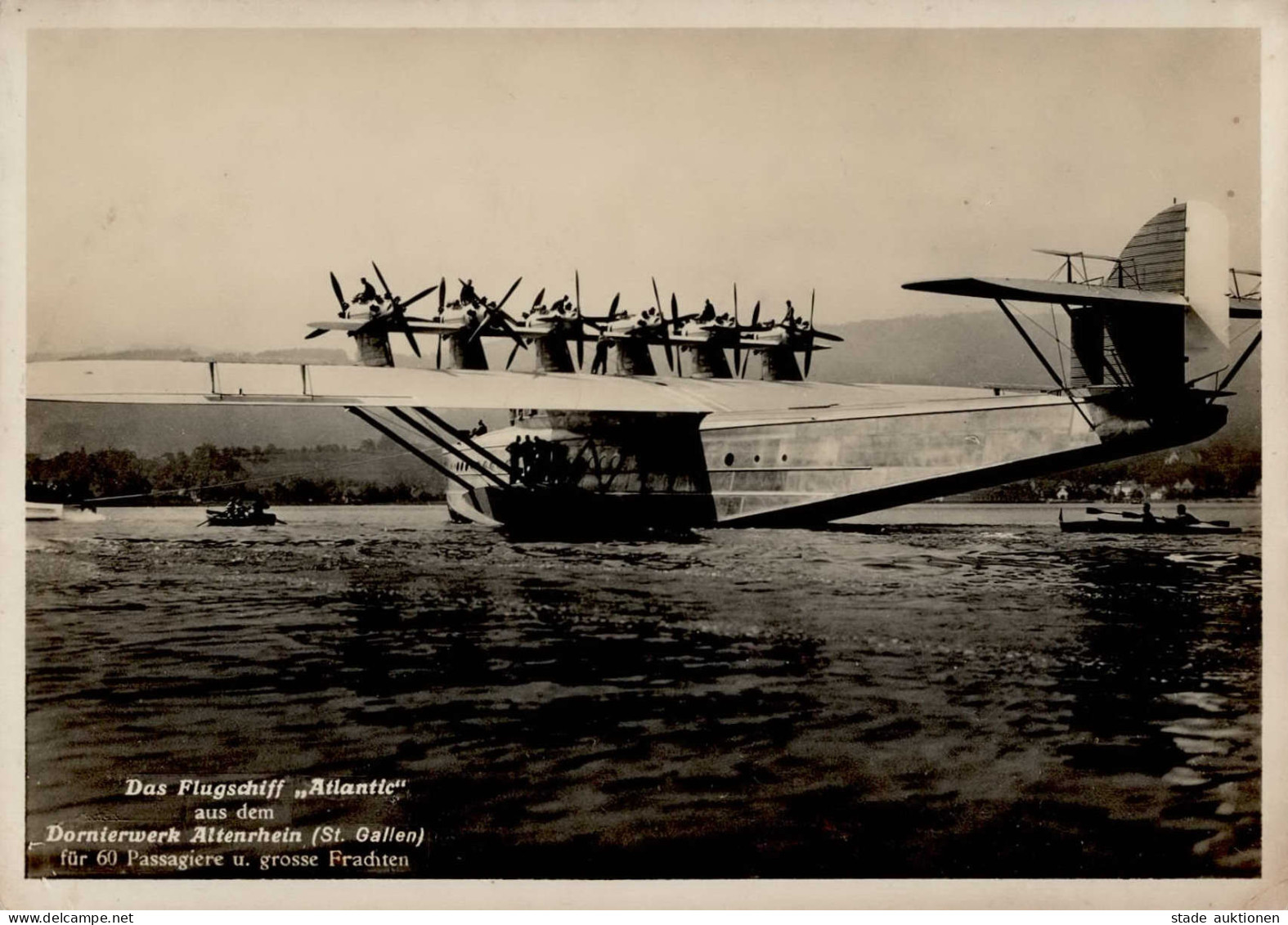 Dornier Flugschiff Atlantic Aus Dem Dornierwerk Altenrhein I-II - Autres & Non Classés