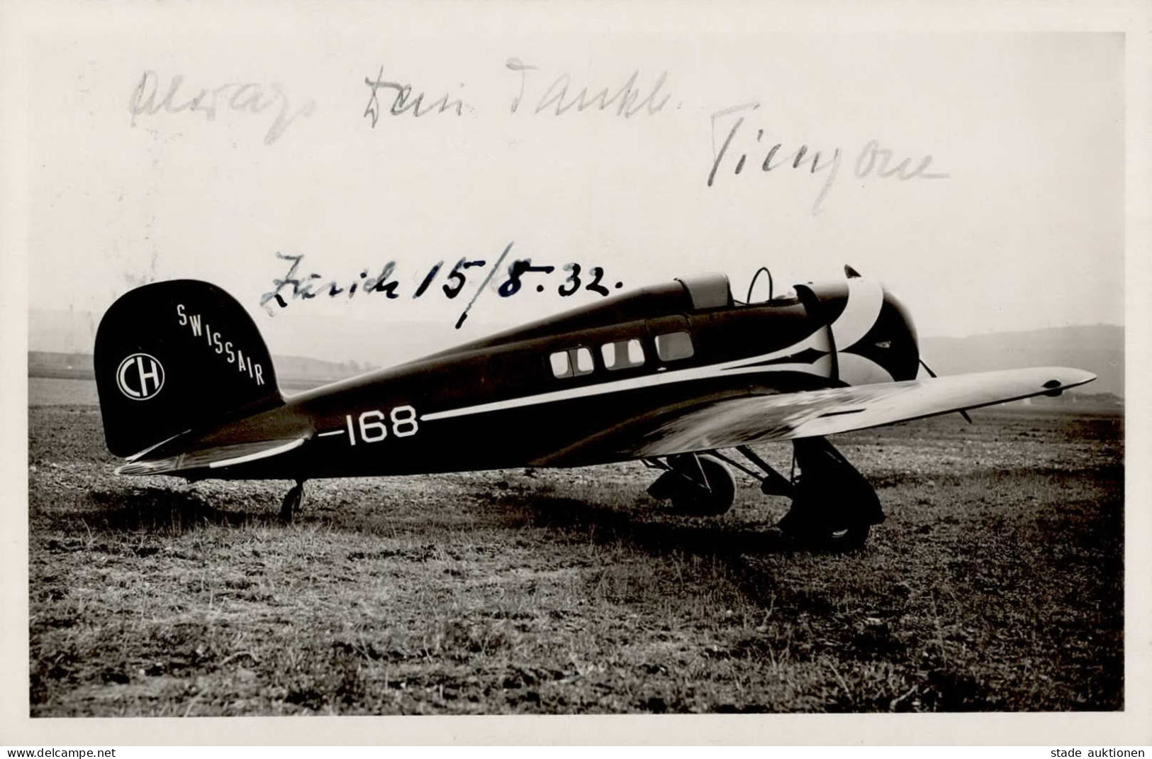 Flugzeug Lockheed Orion Schnellflugzeug Der Swissair 1932 I-II Aviation - Sonstige & Ohne Zuordnung