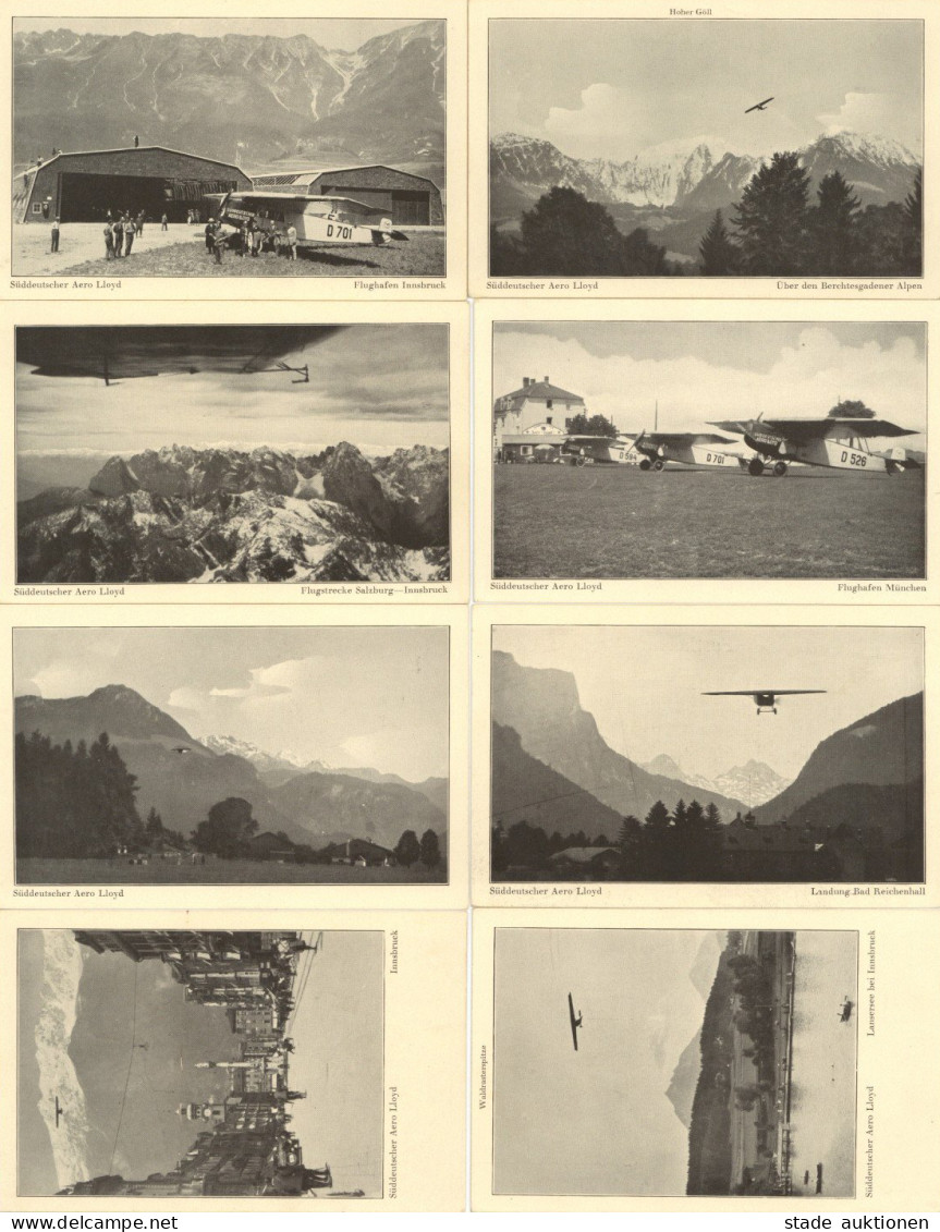 Fluglinien Lot Mit 8 Karten Süddeutscher Aero Lloyd 1923-1926 I-II - Autres & Non Classés