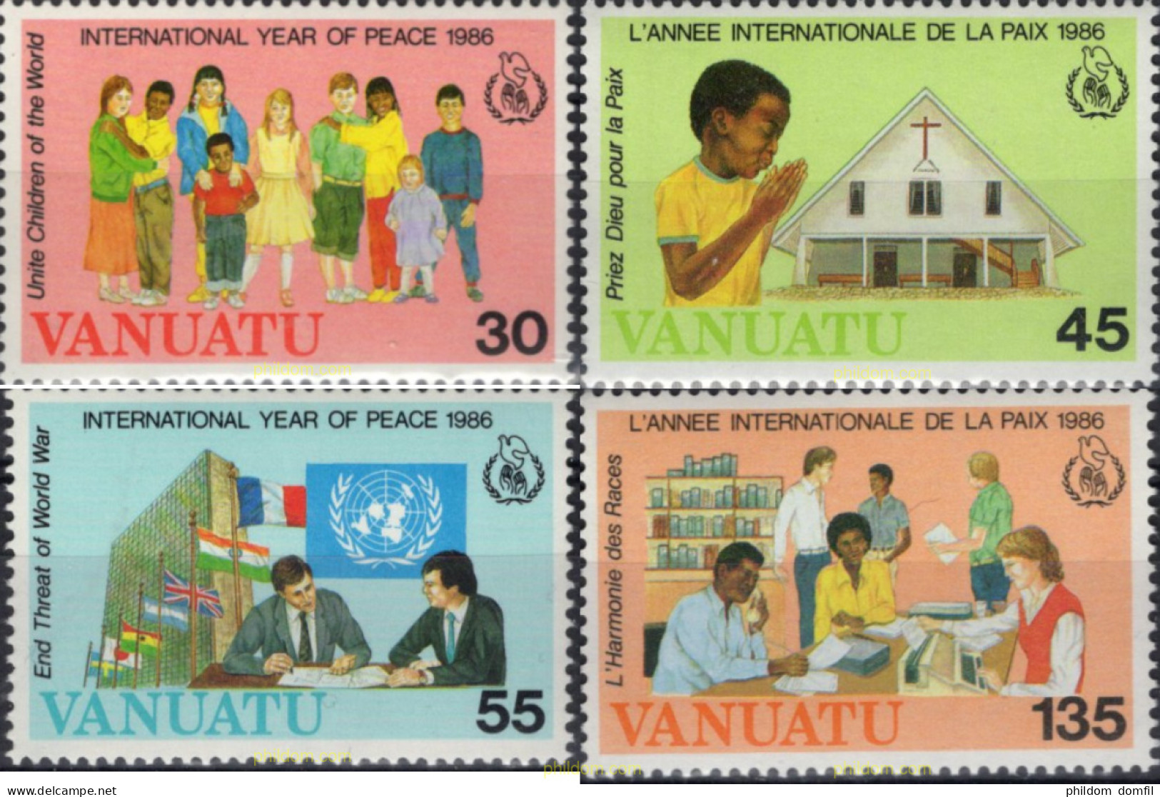 690392 MNH VANUATU 1986 NAVIDAD - Vanuatu (1980-...)