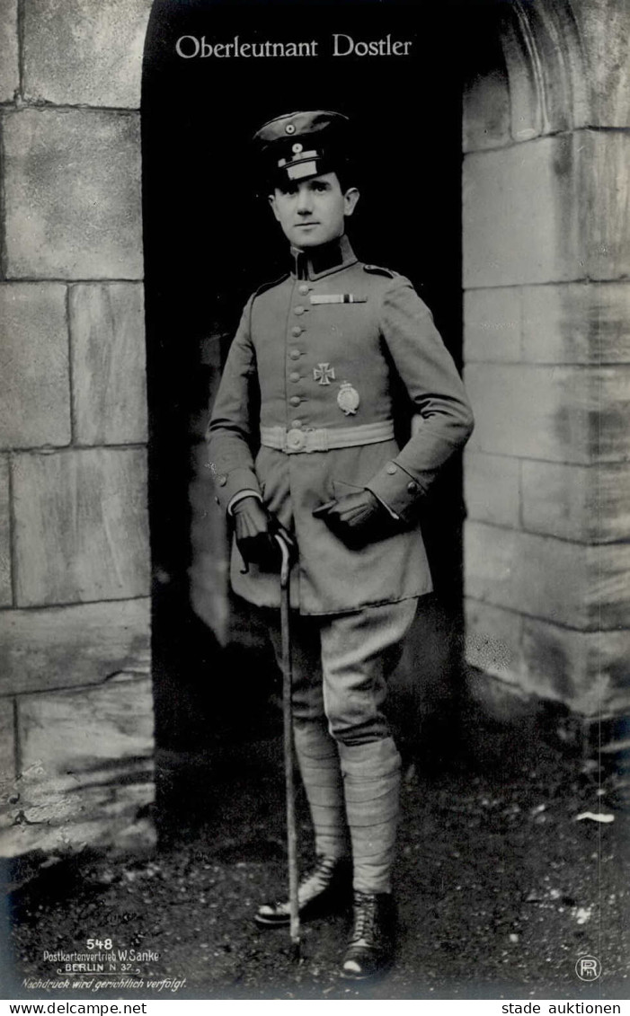 Sanke Piloten Dostler Oberleutnant Foto AK I- - Airmen, Fliers