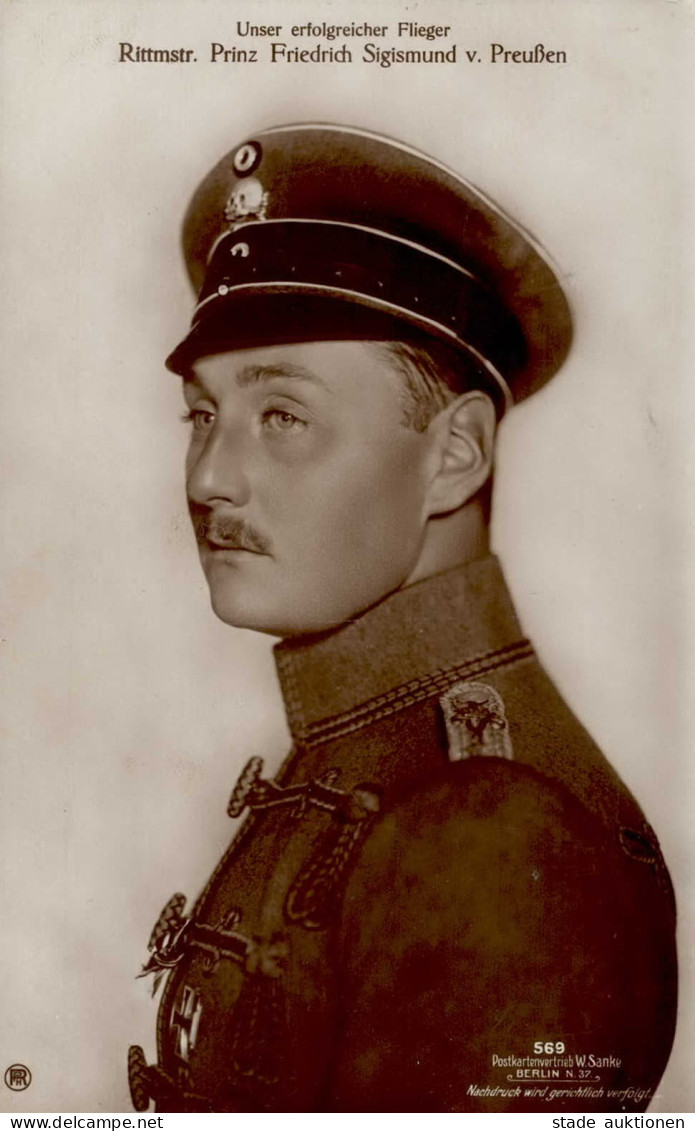 Sanke Piloten Prinz V. Preußen, Friedrich Sigismund Foto AK I-II - Flieger