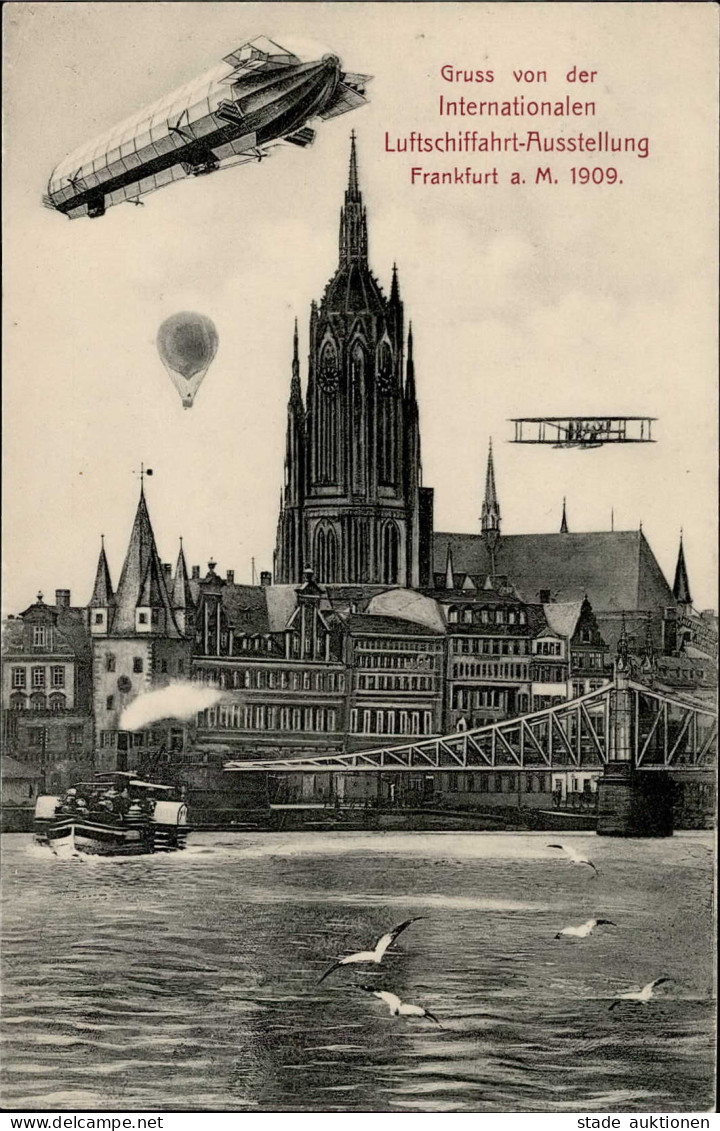 FRANKFURT/Main ILA 1909 - Gruss Von Der ILA 1909 (Klement) I Montagnes - Zeppeline